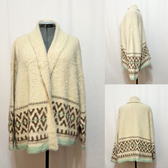 ana Sweaters - ana  NWT Sz 3X  Eyelash Open Front Long Sleeves Cardigan